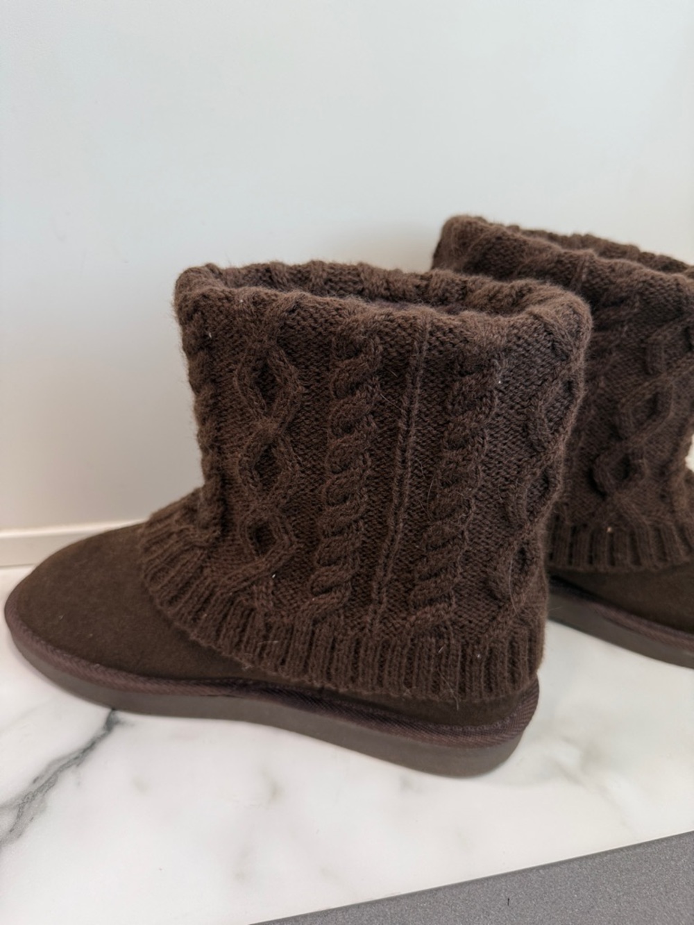 Natural reflections Romy Knit Top Boot Brown Women’s size 6 - Picture 3 of 10